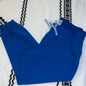 Royal Blue Zamora Figs scrub pants size Large petite